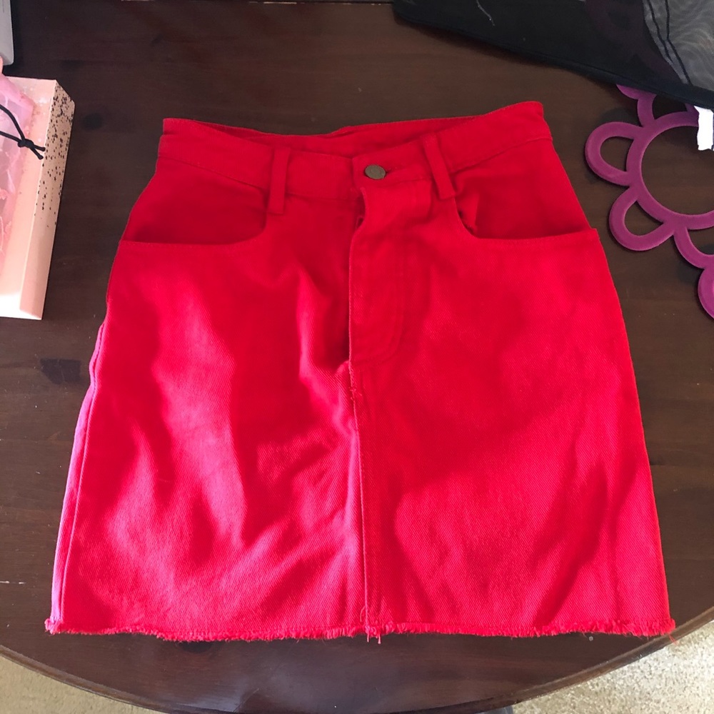 JOHN GAULT red skirt